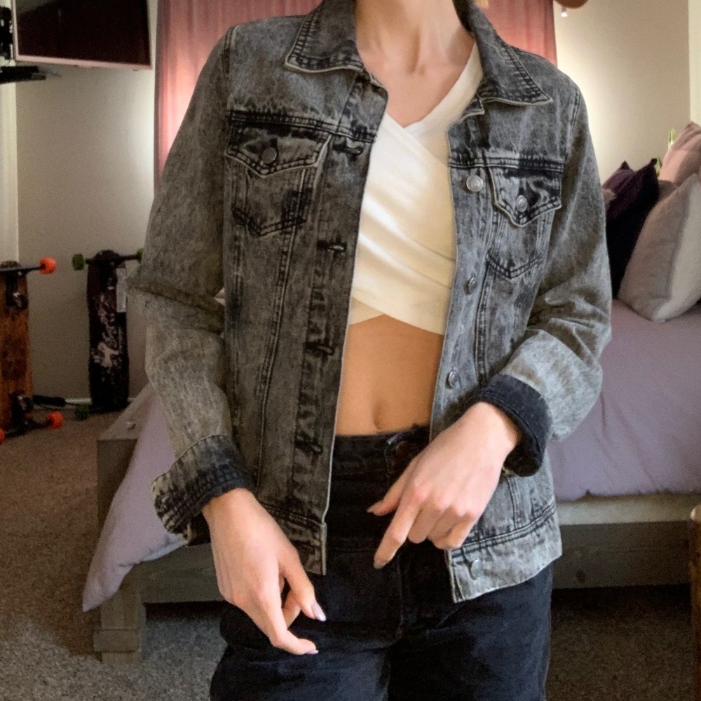 black denim jacket